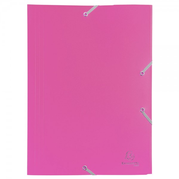 Cartellina con elastico colore fucsia