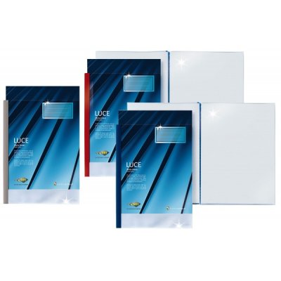 Luce - portalistini personalizzabile colore blu colore trasparente