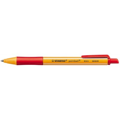 Pointball - penna a sfera colore rosso tipo punta conica