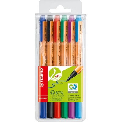 Green point - penna punta in fibra colore assortiti tipo punta conica