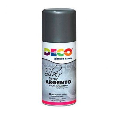 Bombola vernice spray argento colore argento
