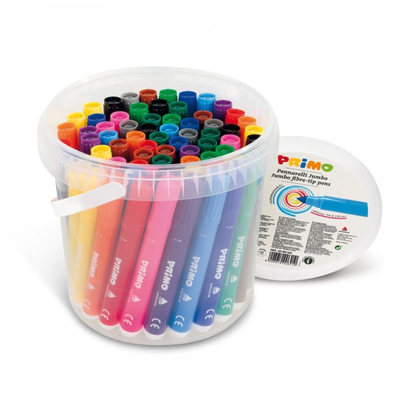 Secchiello pennarelli jumbo superlavabili colore assortiti