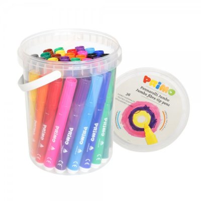 Secchiello pennarelli jumbo superlavabili colore assortiti