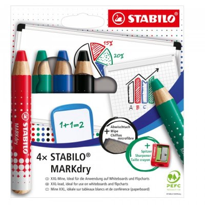 Markdry - matitoni per lavagne colore assortiti tipo punta conica