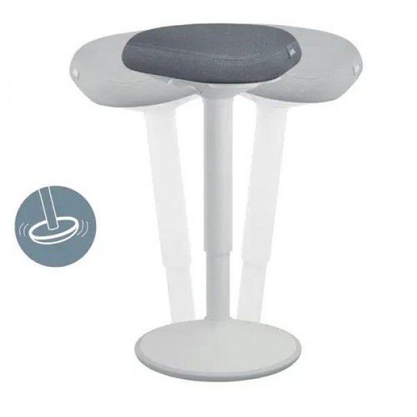 Leitz active - sgabello colore bianco