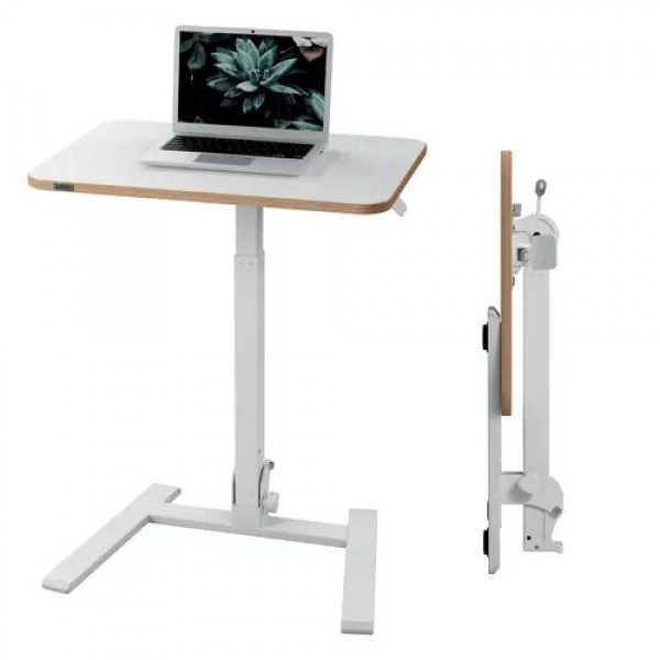 Leitz ergo - scrivania compatta pieghevole sit- stand colore bianco