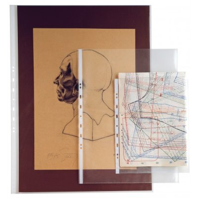 Buste forate atla, liscia a4 - 21x29,7cm colore trasparente