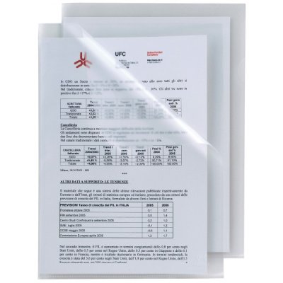 Cartelline a l poli 23,2x32,2cm colore trasparente