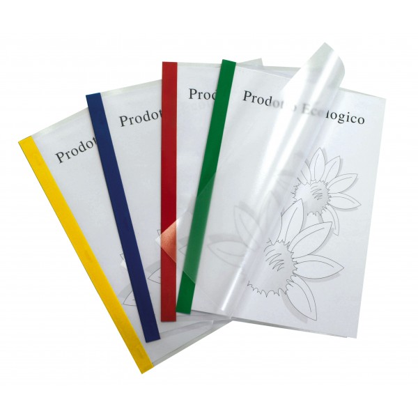 Cartellina per rilegatura SEI in PPL - 21x29,7cm - Verde