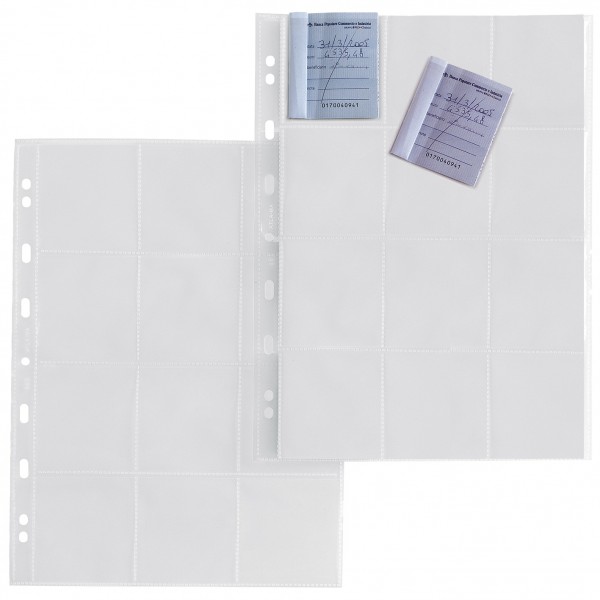 Buste forate atla ma a4 - 21x29,7cm colore trasparente