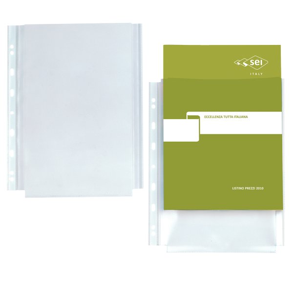 Buste forate atla gs a4 - 21x29,7cm colore trasparente