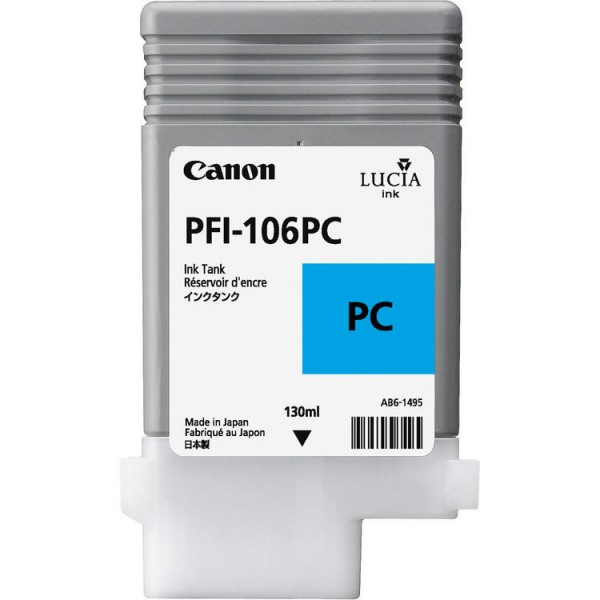 Cartuccia Canon PFI-106PC Ciano Photo Originale 6625B001