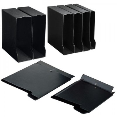 Custodia per raccoglitori a4 - 21x29,7cm d. 8cm nero colore nero
