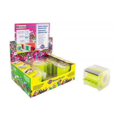 Memograph dispenser 50mmx10m giallo fluo colore giallo fluo