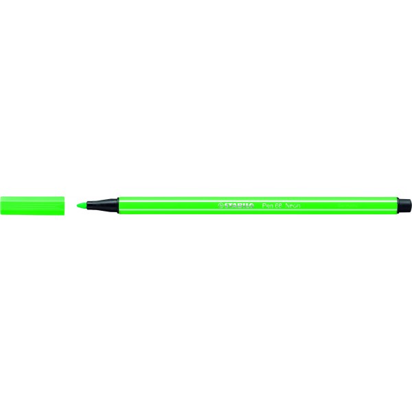 Pennarelli pen 68 neon colore verde fluo