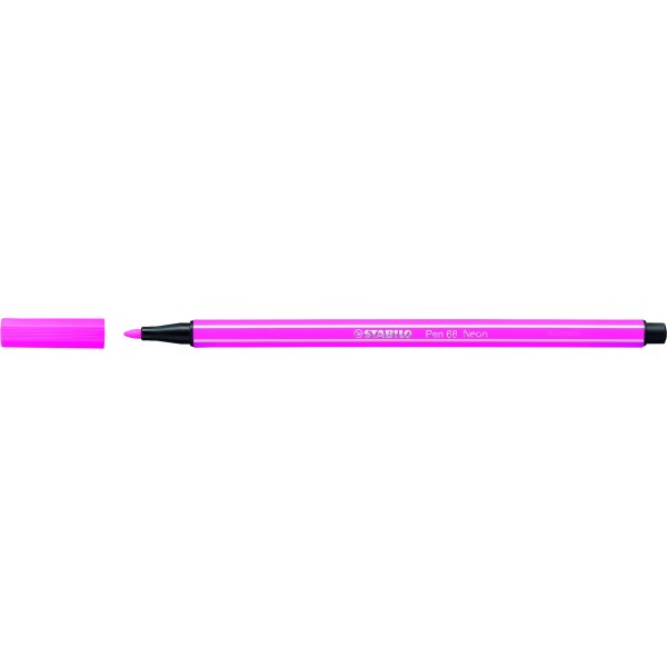 Pennarelli pen 68 neon colore rosa fluo