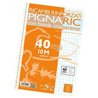 Pignaric - ricambi forati rinforzati colore bianco grammatura 80gr