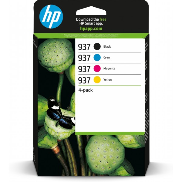 HP Cartuccia originale Nero Ciano Magenta Giallo Multipack 937 (6C400NE)