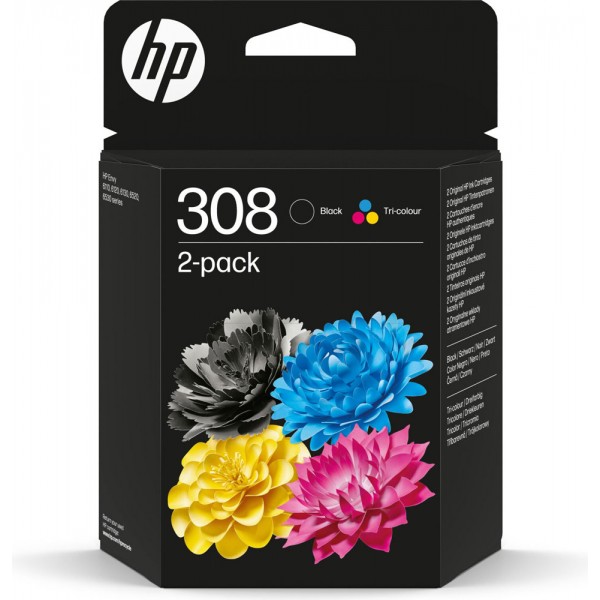 308 cartuccia cmyk colore nero, ciano, magenta, giallo