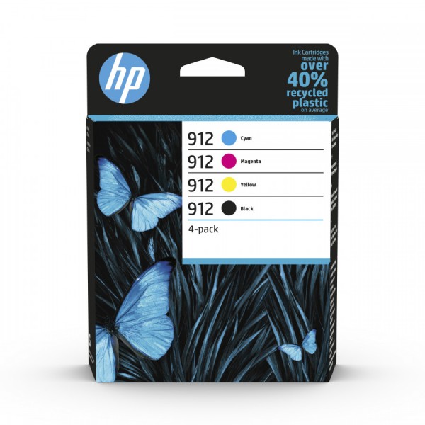 Cartuccia Multipack HP 912 (6ZC74AE) Nero Ciano Magenta Giallo originale