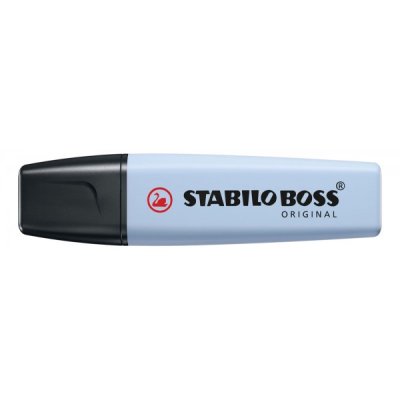 STABILO Evidenziatore BOSS ORIGINAL, punta a scalpello, inchiostro a base d'acqua - 2-5mm - Azzurro
