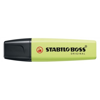 STABILO Evidenziatore BOSS ORIGINAL, punta a scalpello, inchiostro a base d'acqua - 2-5mm - Lime