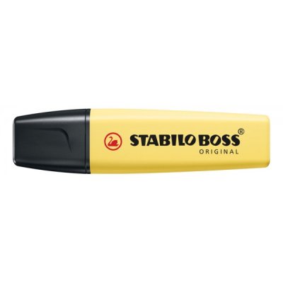 STABILO Evidenziatore BOSS ORIGINAL, punta a scalpello, inchiostro a base d'acqua - 2-5mm - Giallo Banana