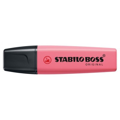 STABILO Evidenziatore BOSS ORIGINAL, punta a scalpello, inchiostro a base d'acqua - 2-5mm - Fior di ciliegio