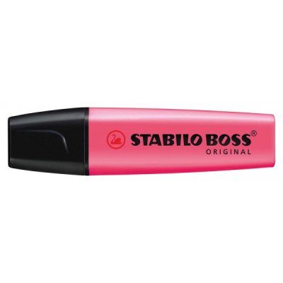 STABILO Evidenziatore BOSS ORIGINAL, punta a scalpello, inchiostro a base d'acqua - 2-5mm - Rosa