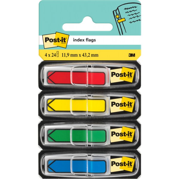 Segnapagina post-it index 684 mini frecce 11,9x43,1mm colore assortiti