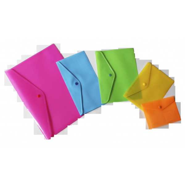 Busta con bottone a3 - 29,7x42cm colore assortiti