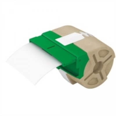 Rotolo etichette adesive permanenti plastica 88mm x10m colore bianco