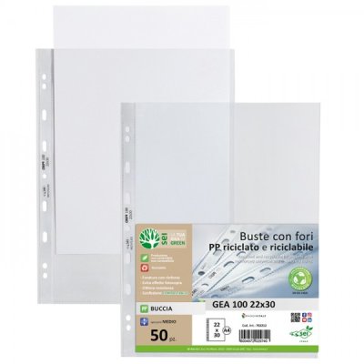 Buste forate gea 22x30cm colore trasparente