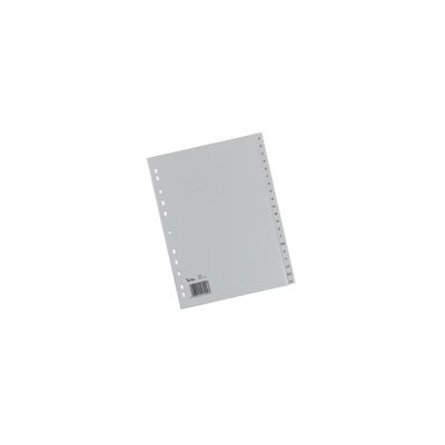 Divisori alfabetici a-z, grigio colore grigio