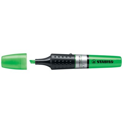 Evidenziatore luminator colore verde tipo punta scalpello