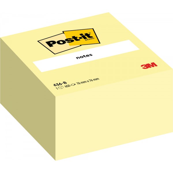 Cubo post-it 76x76mm Giallo