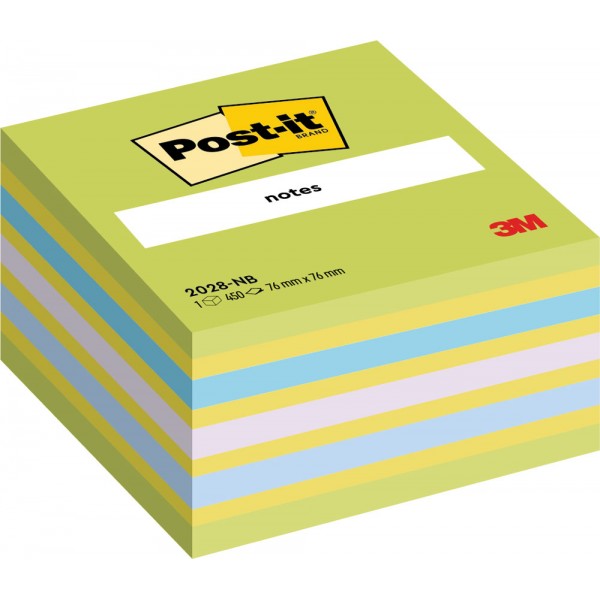 Cubo post-it 76x76mm Assortiti