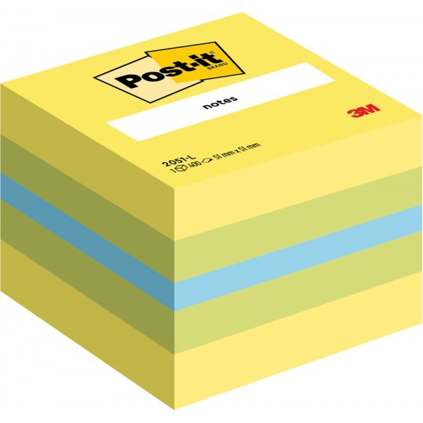 Cubo post-it 76x76mm Assortiti