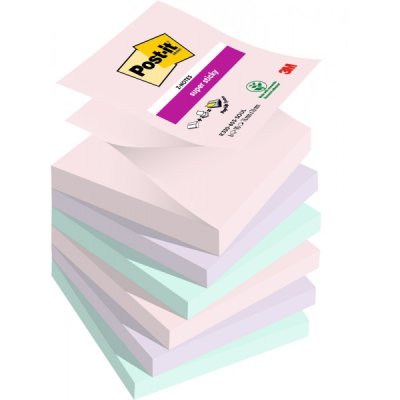 Foglietti post-it super sticky foglietti colorati r330-6ss soulful 76x76mm colore assortiti
