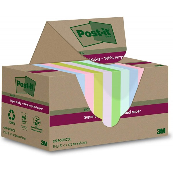 Super sticky - colori pastello colore assortiti pastello