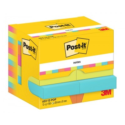 Foglietti post-it colori poptimistic 653 38x51mm colore assortiti