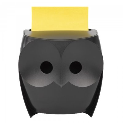 Gufo - dispenser per foglietti post-it® z-notes colore nero