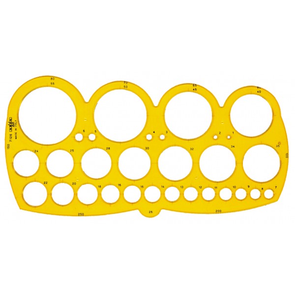 Maschera per cerchi 1/55mm colore giallo