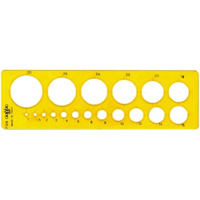 Maschera per cerchi con smusso 1/30mm colore arancione trasparente