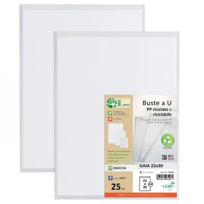 Buste a u gaia 22x30cm colore trasparente