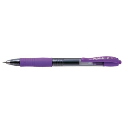 Penna roller PILOT BL-G2-7 con inchiostro gel, livello d'nchiostro visibile, grip ergonomico - punta 0,7mm - Viola