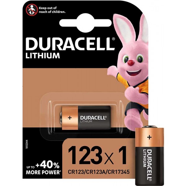 DURACELL batteria photo al litio CR123A 3V