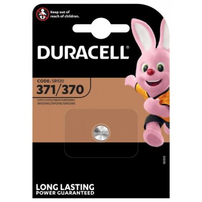 DURACELL batteria all'ossido di argento 371/370 1.55V per orologi