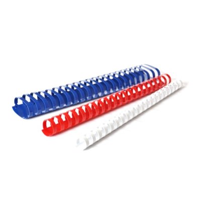 Dorsini plastici a spirale colore bianco